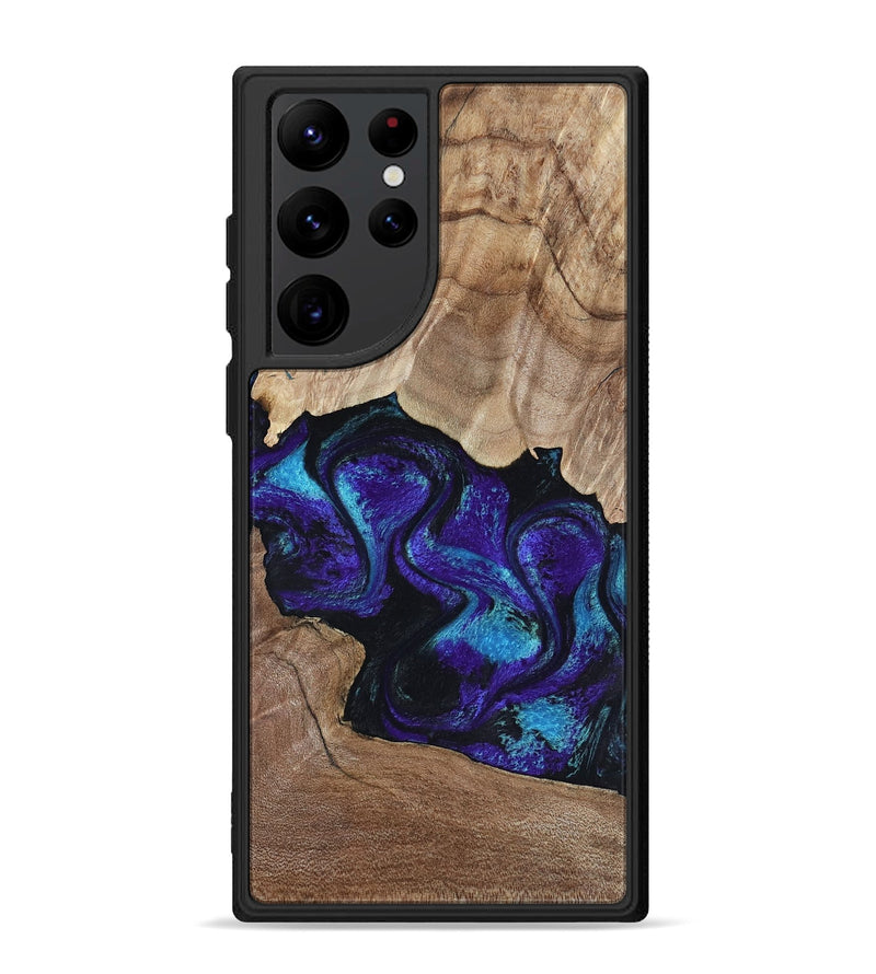 Galaxy S22 Ultra Wood Phone Case - Kristi (Purple, 818462)