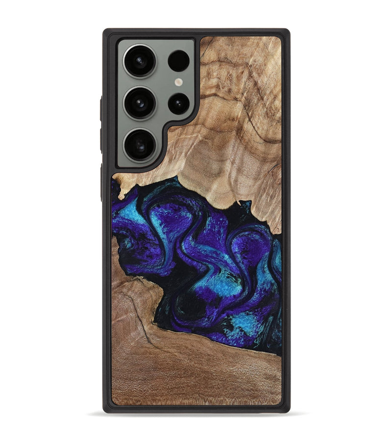 Galaxy S23 Ultra Wood Phone Case - Kristi (Purple, 818462)
