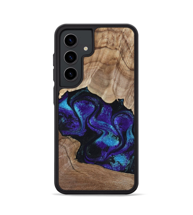 Galaxy S24 Wood Phone Case - Kristi (Purple, 818462)