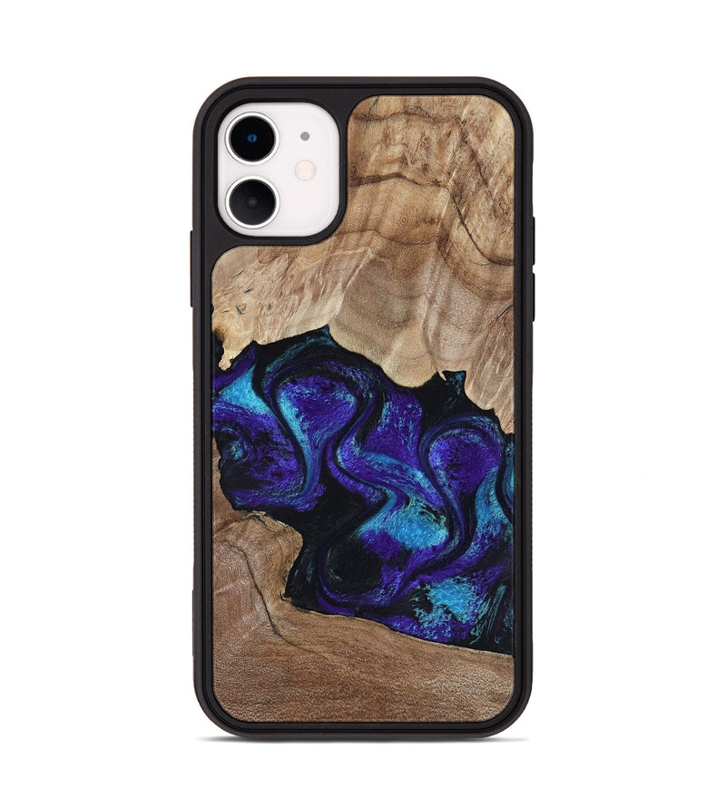 iPhone 11 Wood Phone Case - Kristi (Purple, 818462)
