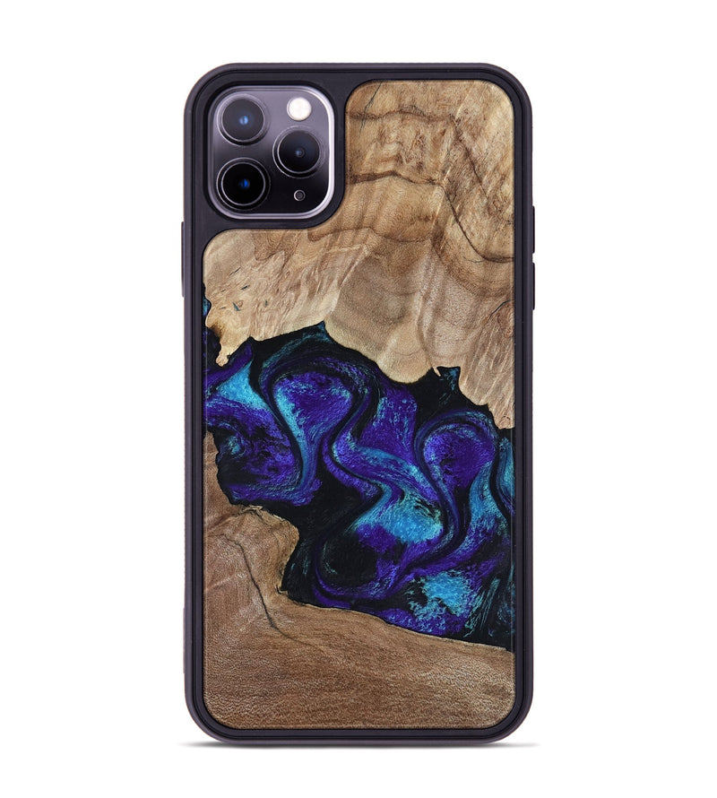 iPhone 11 Pro Max Wood Phone Case - Kristi (Purple, 818462)