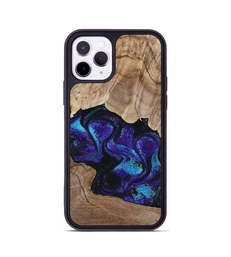 iPhone 11 Pro Wood Phone Case - Kristi (Purple, 818462)