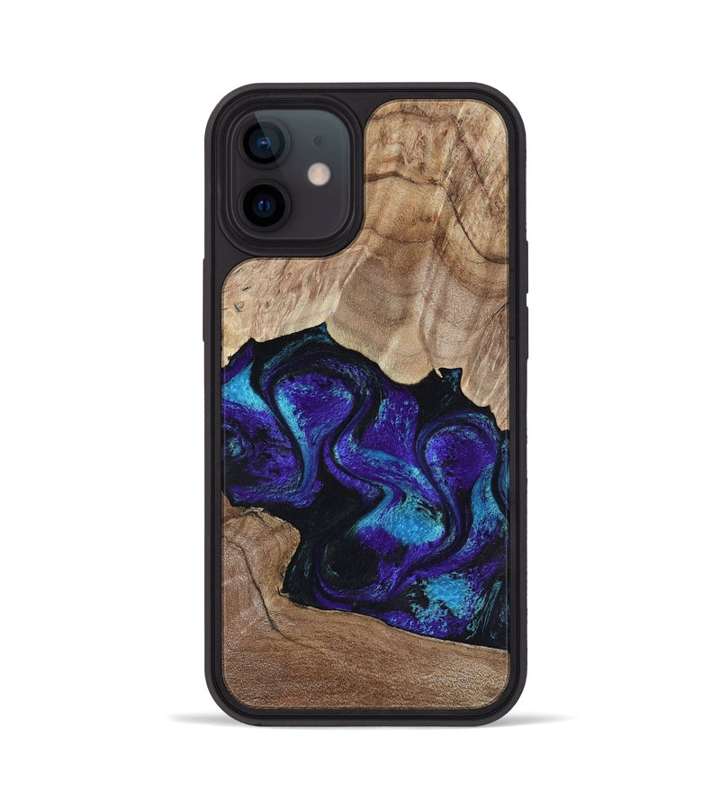 iPhone 12 Wood Phone Case - Kristi (Purple, 818462)