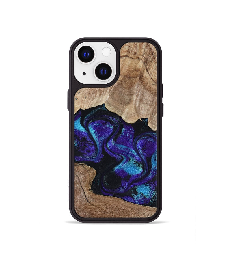 iPhone 13 mini Wood Phone Case - Kristi (Purple, 818462)