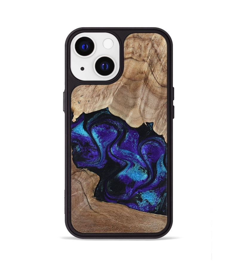 iPhone 13 Wood Phone Case - Kristi (Purple, 818462)