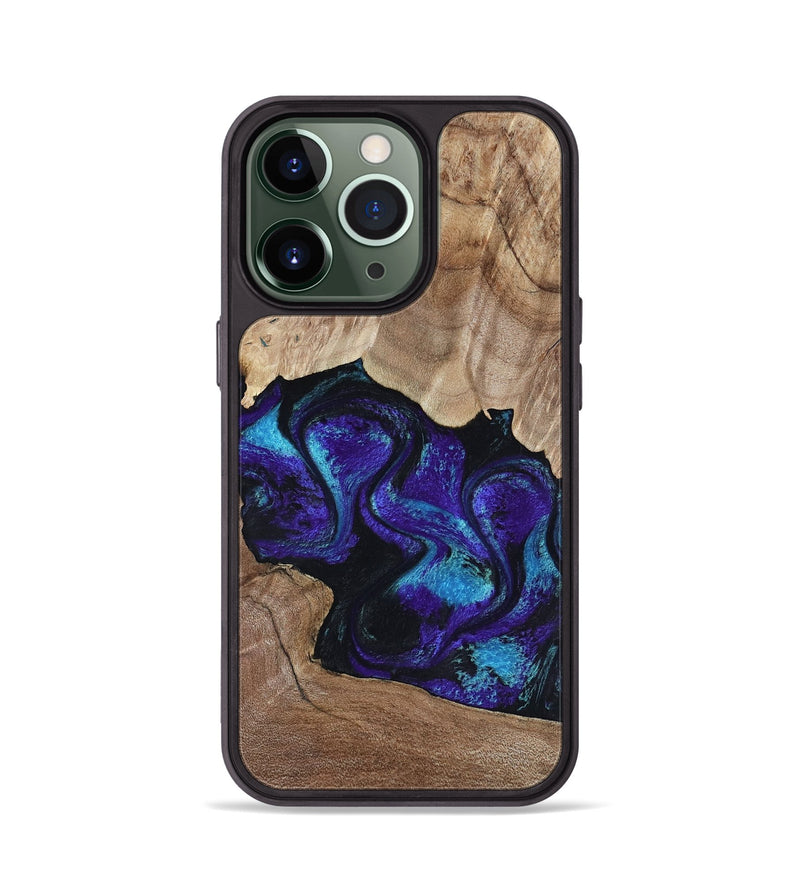 iPhone 13 Pro Wood Phone Case - Kristi (Purple, 818462)