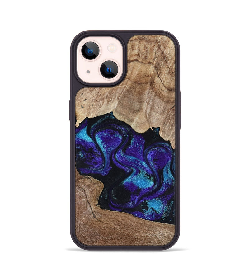 iPhone 14 Wood Phone Case - Kristi (Purple, 818462)