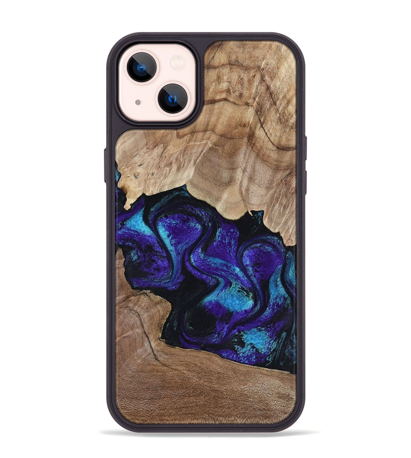 iPhone 14 Plus Wood Phone Case - Kristi (Purple, 818462)