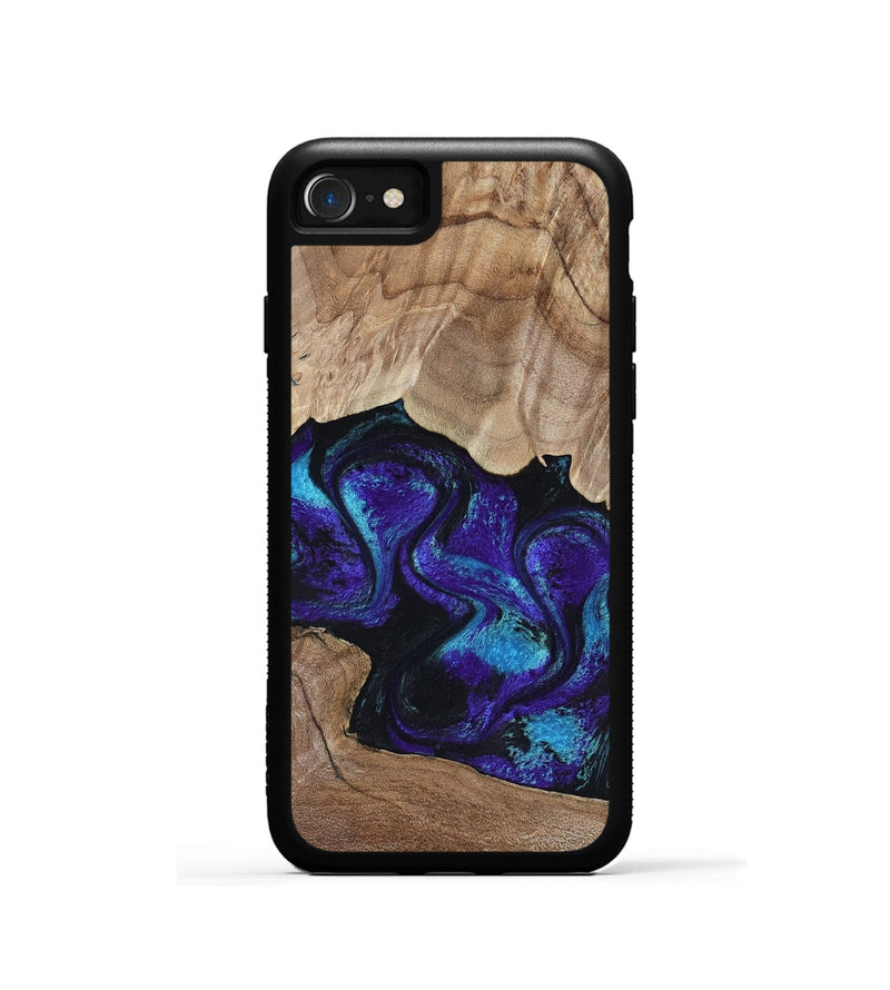 iPhone SE Wood Phone Case - Kristi (Purple, 818462)