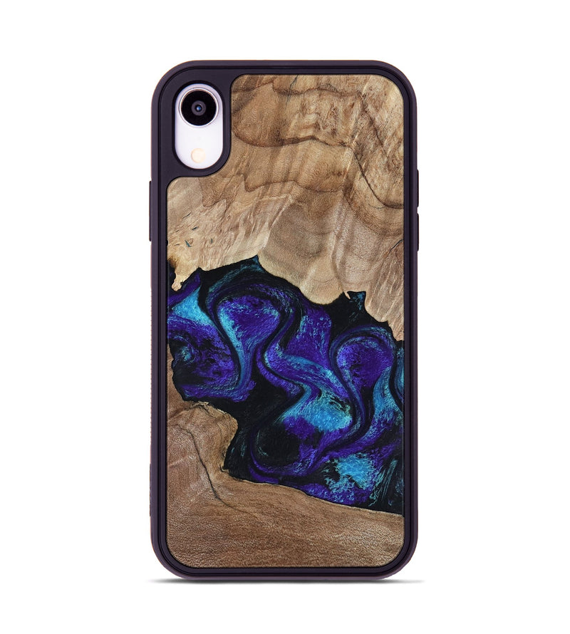 iPhone Xr Wood Phone Case - Kristi (Purple, 818462)