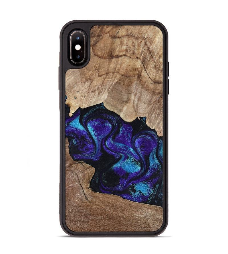 iPhone Xs Max Wood Phone Case - Kristi (Purple, 818462)