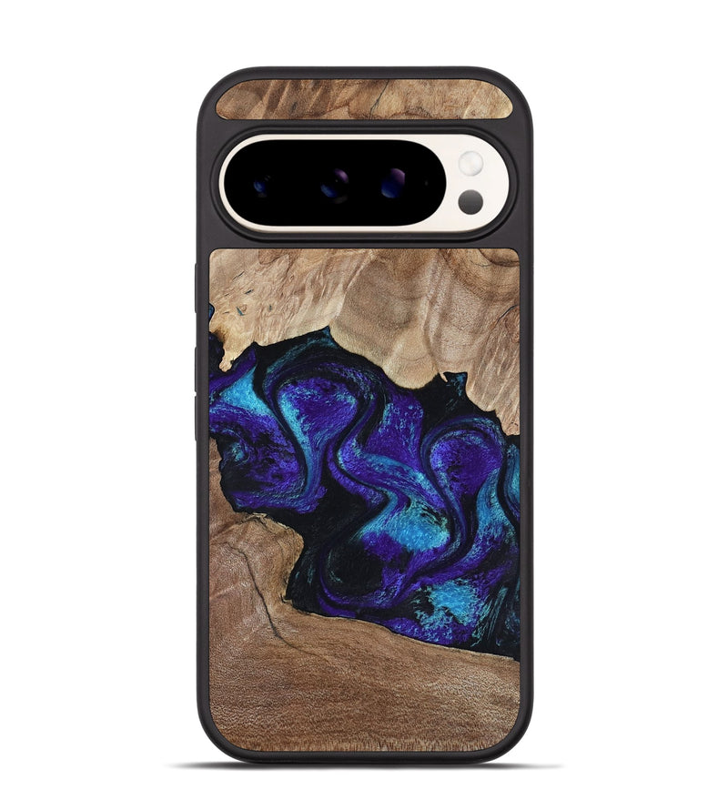 Pixel 9 Pro Wood Phone Case - Kristi (Purple, 818462)