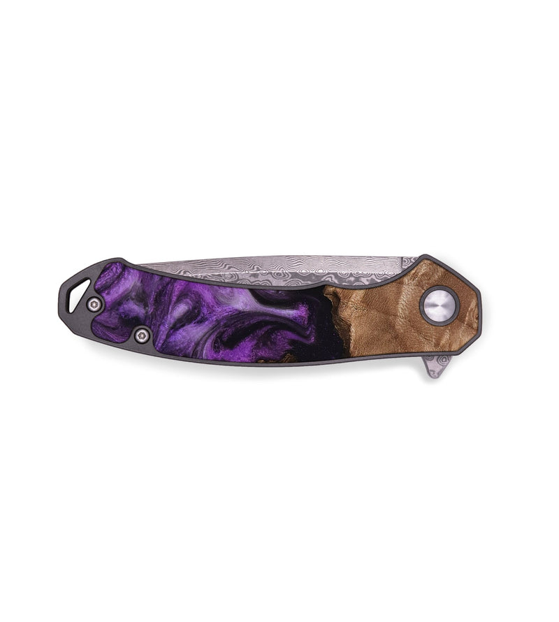 EDC Wood Pocket Knife - Verdie (Purple, 818463)