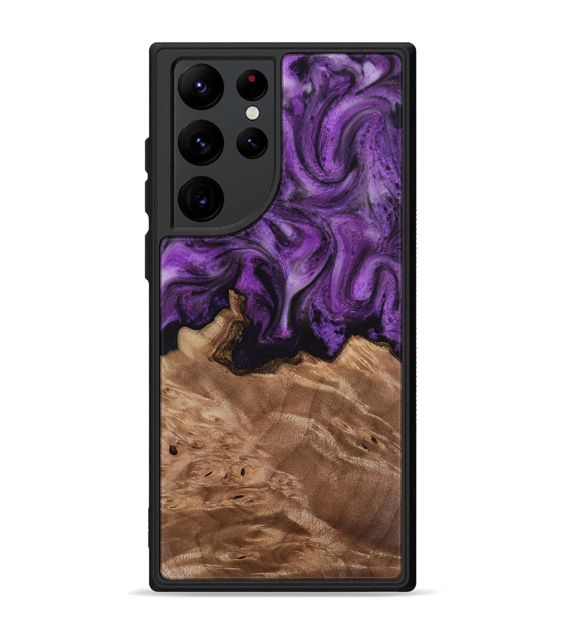 Galaxy S22 Ultra Wood Phone Case - Verdie (Purple, 818463)