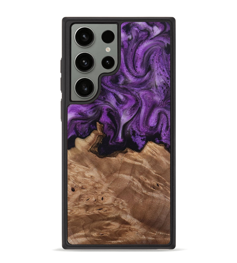 Galaxy S23 Ultra Wood Phone Case - Verdie (Purple, 818463)