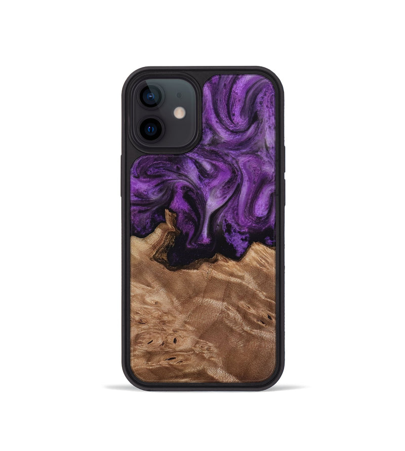 iPhone 12 mini Wood Phone Case - Verdie (Purple, 818463)