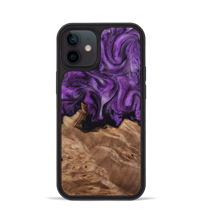 iPhone 12 Wood Phone Case - Verdie (Purple, 818463)