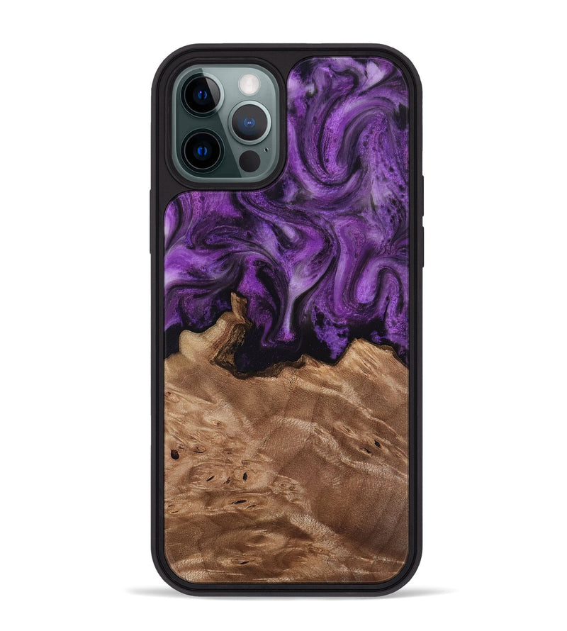 iPhone 12 Pro Max Wood Phone Case - Verdie (Purple, 818463)