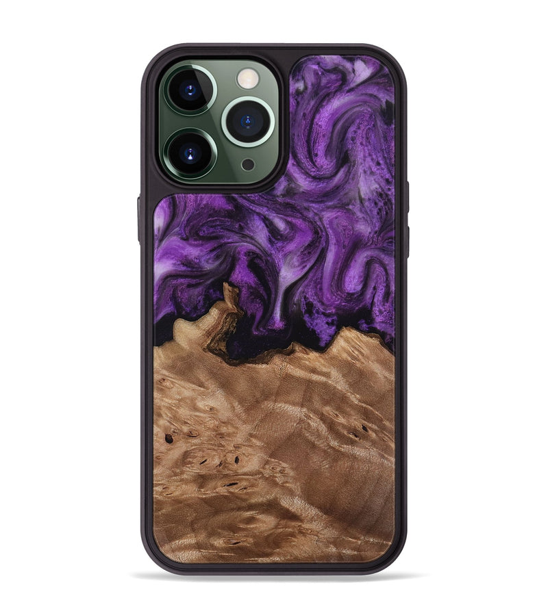 iPhone 13 Pro Max Wood Phone Case - Verdie (Purple, 818463)