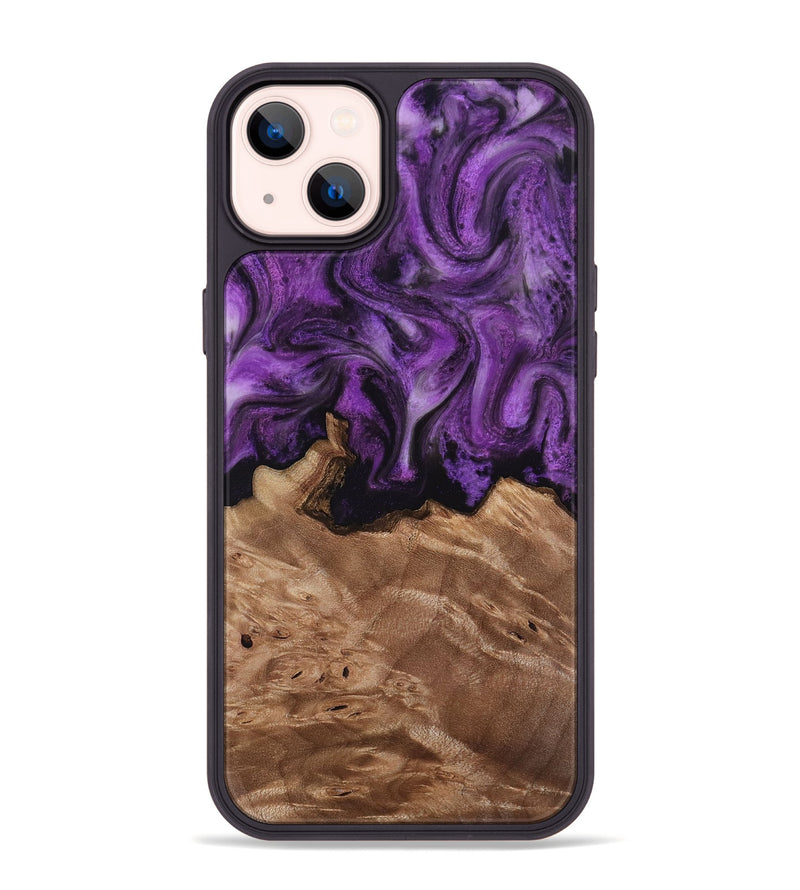 iPhone 14 Plus Wood Phone Case - Verdie (Purple, 818463)