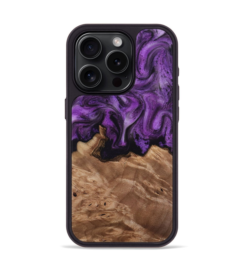 iPhone 15 Pro Wood Phone Case - Verdie (Purple, 818463)