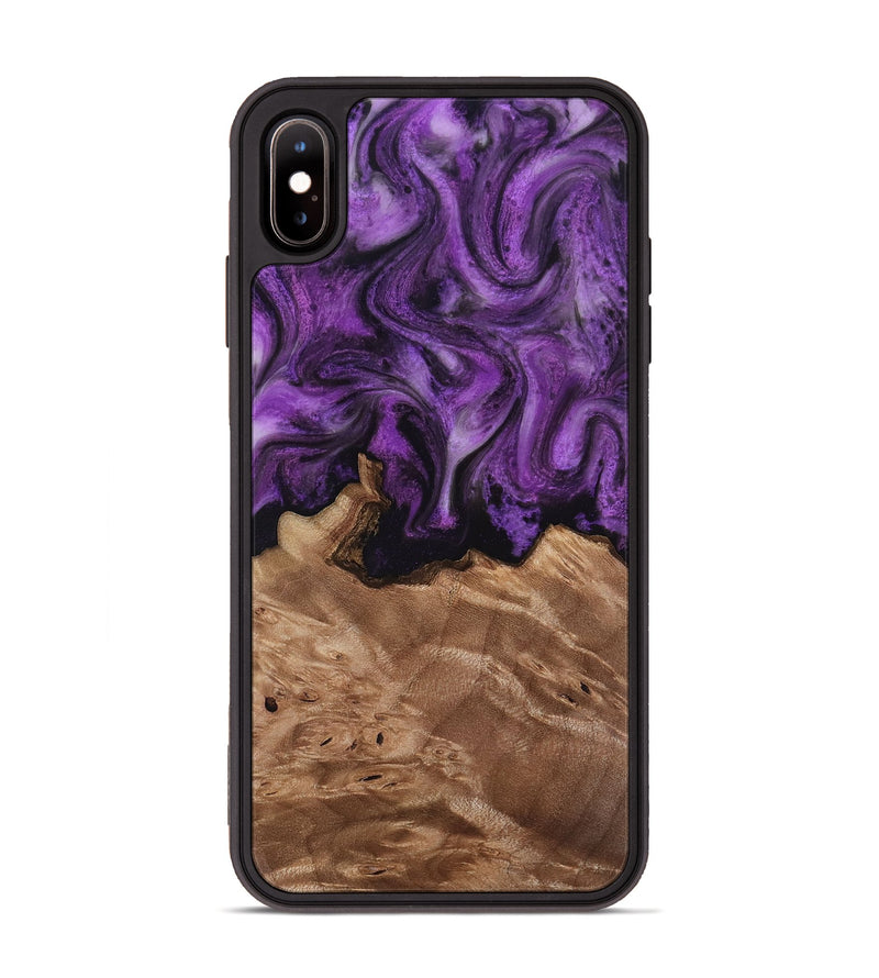 iPhone Xs Max Wood Phone Case - Verdie (Purple, 818463)