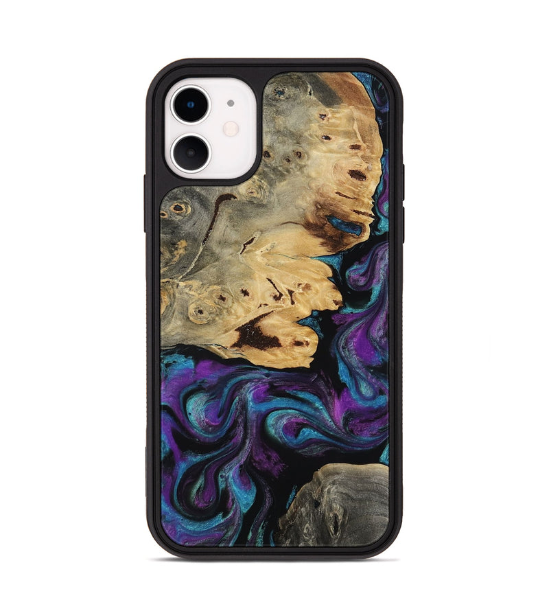 iPhone 11 Wood Phone Case - Jamel (Purple, 818464)