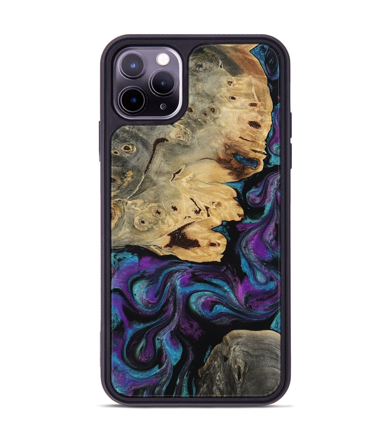 iPhone 11 Pro Max Wood Phone Case - Jamel (Purple, 818464)