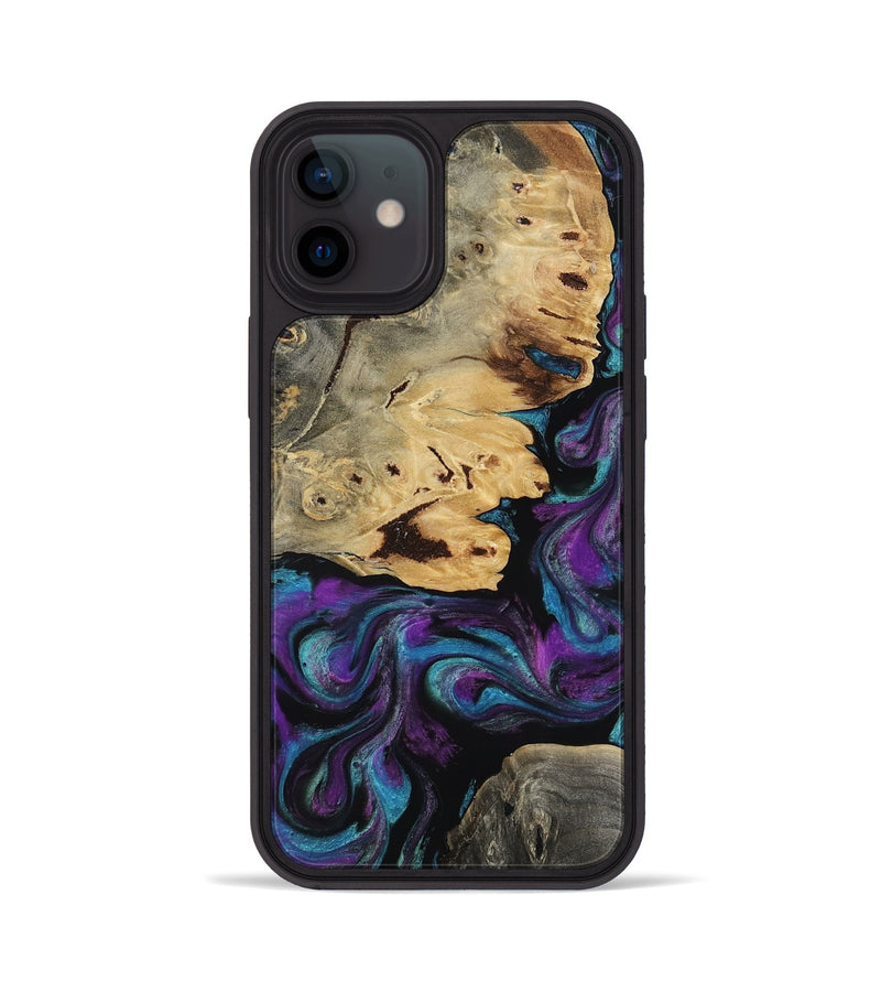 iPhone 12 Wood Phone Case - Jamel (Purple, 818464)