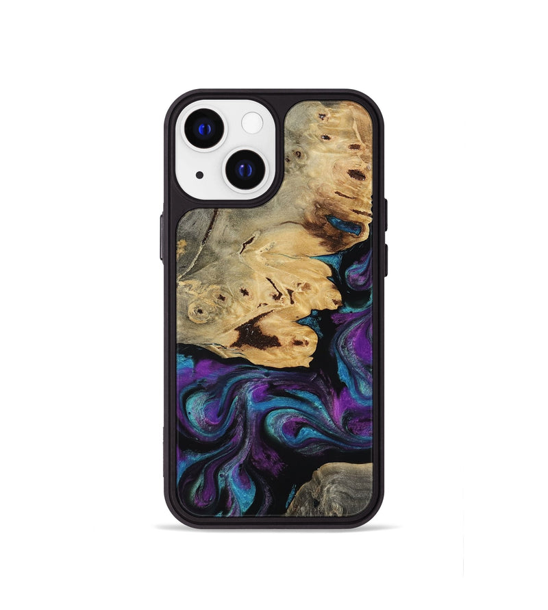 iPhone 13 mini Wood Phone Case - Jamel (Purple, 818464)