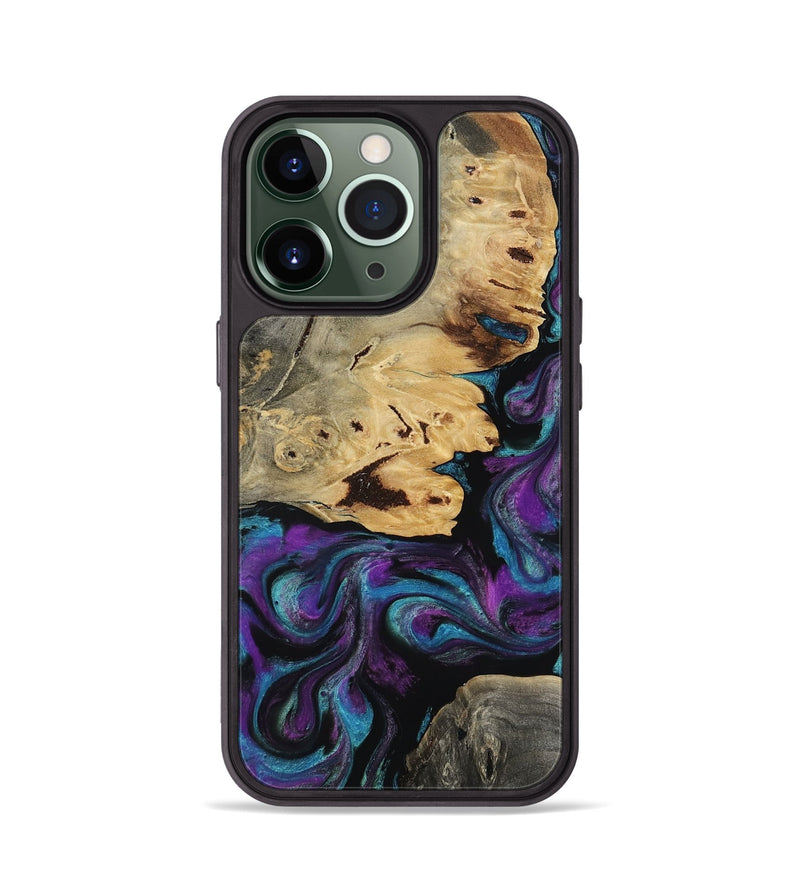 iPhone 13 Pro Wood Phone Case - Jamel (Purple, 818464)
