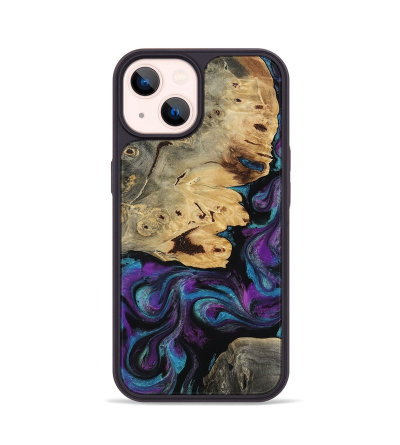 iPhone 14 Wood Phone Case - Jamel (Purple, 818464)