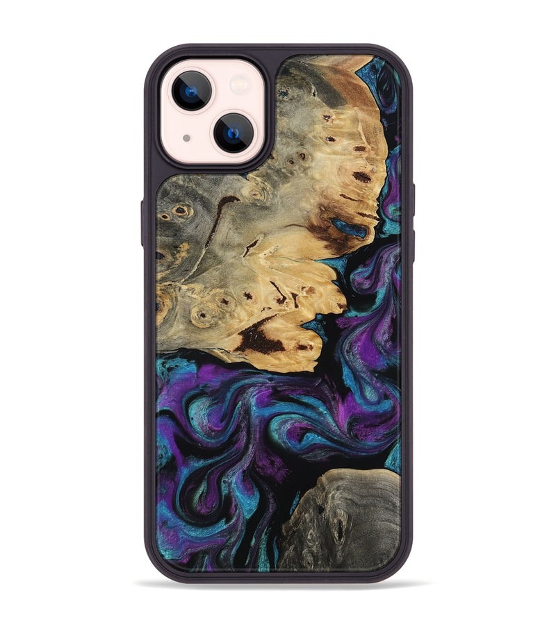iPhone 14 Plus Wood Phone Case - Jamel (Purple, 818464)