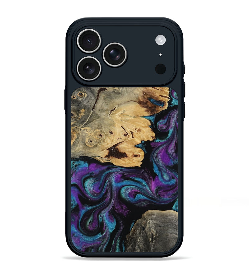 iPhone 17 Pro Max Wood Phone Case - Jamel (Purple, 818464)