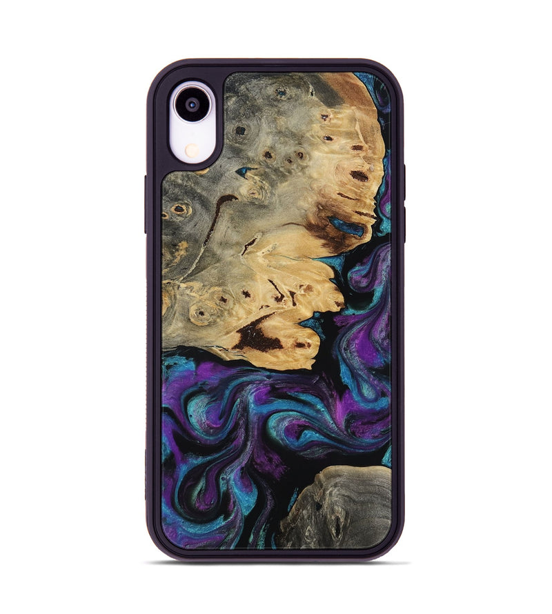 iPhone Xr Wood Phone Case - Jamel (Purple, 818464)