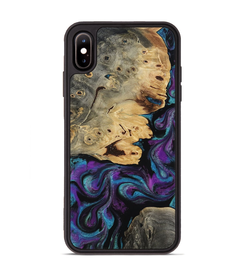 iPhone Xs Max Wood Phone Case - Jamel (Purple, 818464)