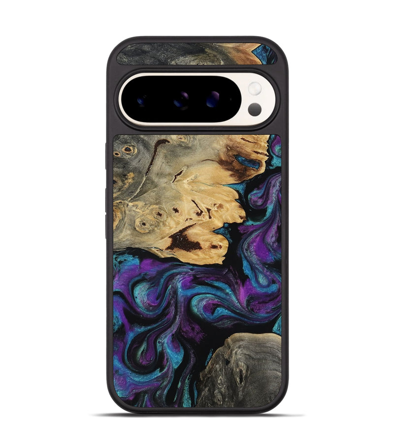 Pixel 9 Wood Phone Case - Jamel (Purple, 818464)