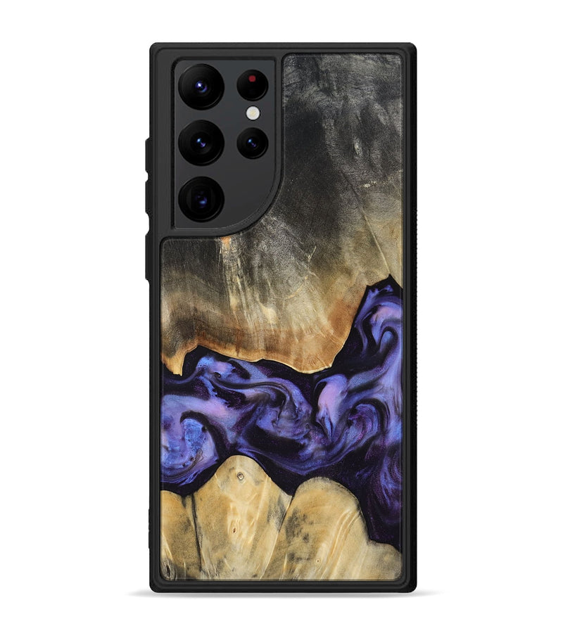 Galaxy S22 Ultra Wood Phone Case - Taniyah (Purple, 818465)