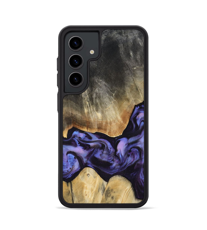Galaxy S24 Wood Phone Case - Taniyah (Purple, 818465)