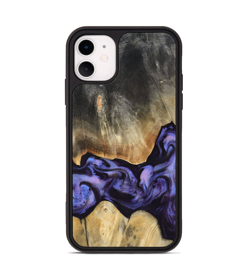 iPhone 11 Wood Phone Case - Taniyah (Purple, 818465)
