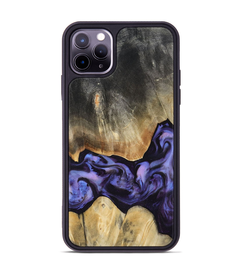 iPhone 11 Pro Max Wood Phone Case - Taniyah (Purple, 818465)