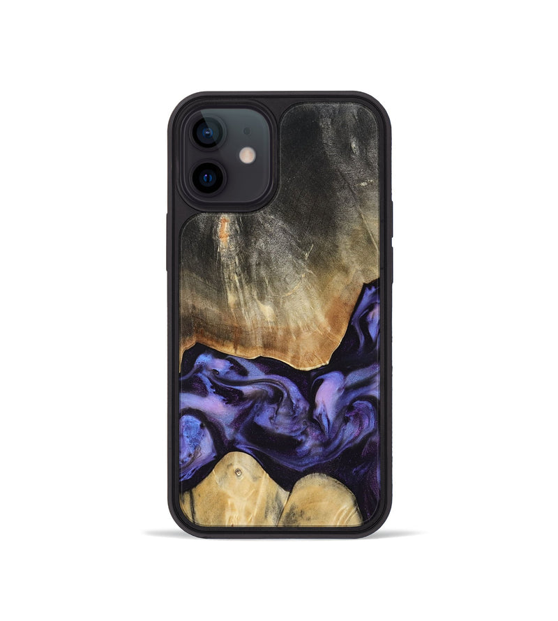 iPhone 12 mini Wood Phone Case - Taniyah (Purple, 818465)