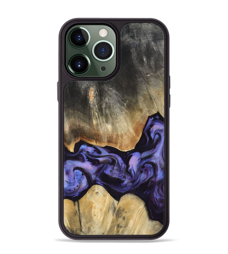 iPhone 13 Pro Max Wood Phone Case - Taniyah (Purple, 818465)