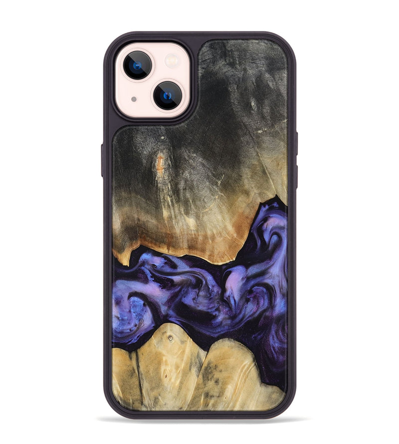 iPhone 14 Plus Wood Phone Case - Taniyah (Purple, 818465)