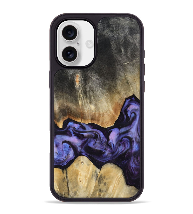 iPhone 16 Plus Wood Phone Case - Taniyah (Purple, 818465)