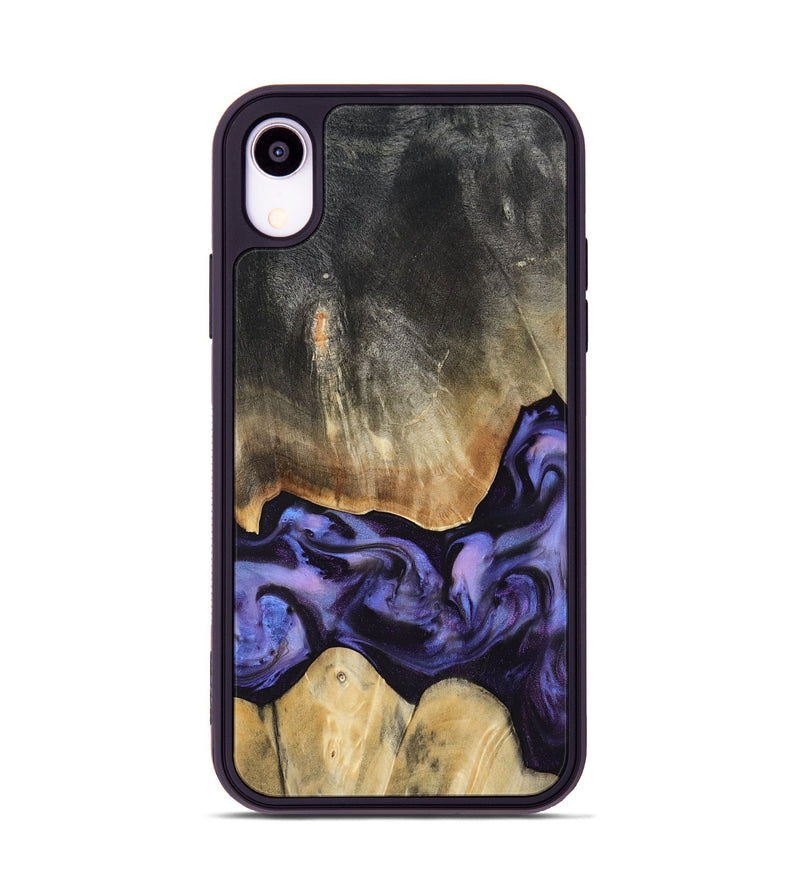 iPhone Xr Wood Phone Case - Taniyah (Purple, 818465)