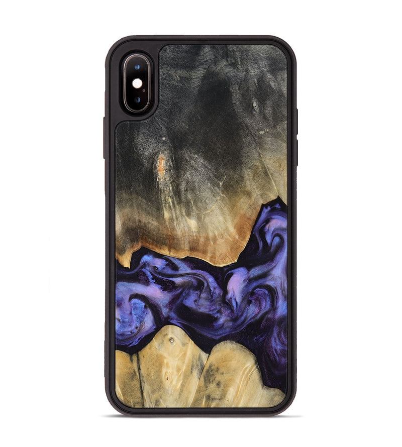 iPhone Xs Max Wood Phone Case - Taniyah (Purple, 818465)