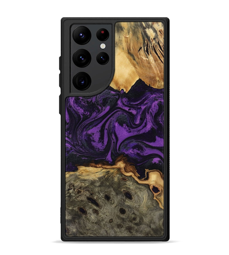 Galaxy S22 Ultra Wood Phone Case - Geralyn (Purple, 818466)