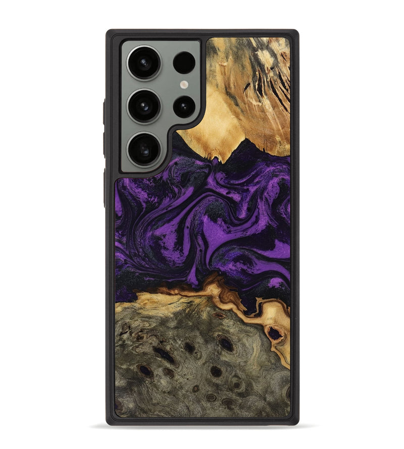 Galaxy S23 Ultra Wood Phone Case - Geralyn (Purple, 818466)