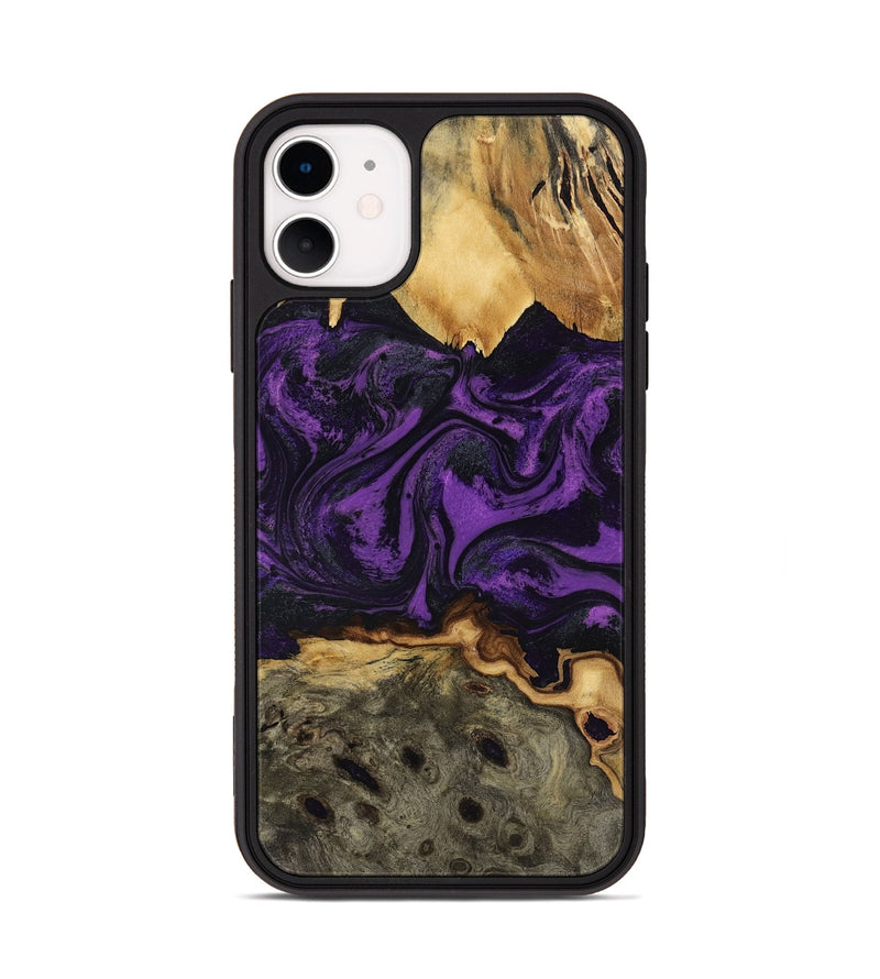 iPhone 11 Wood Phone Case - Geralyn (Purple, 818466)